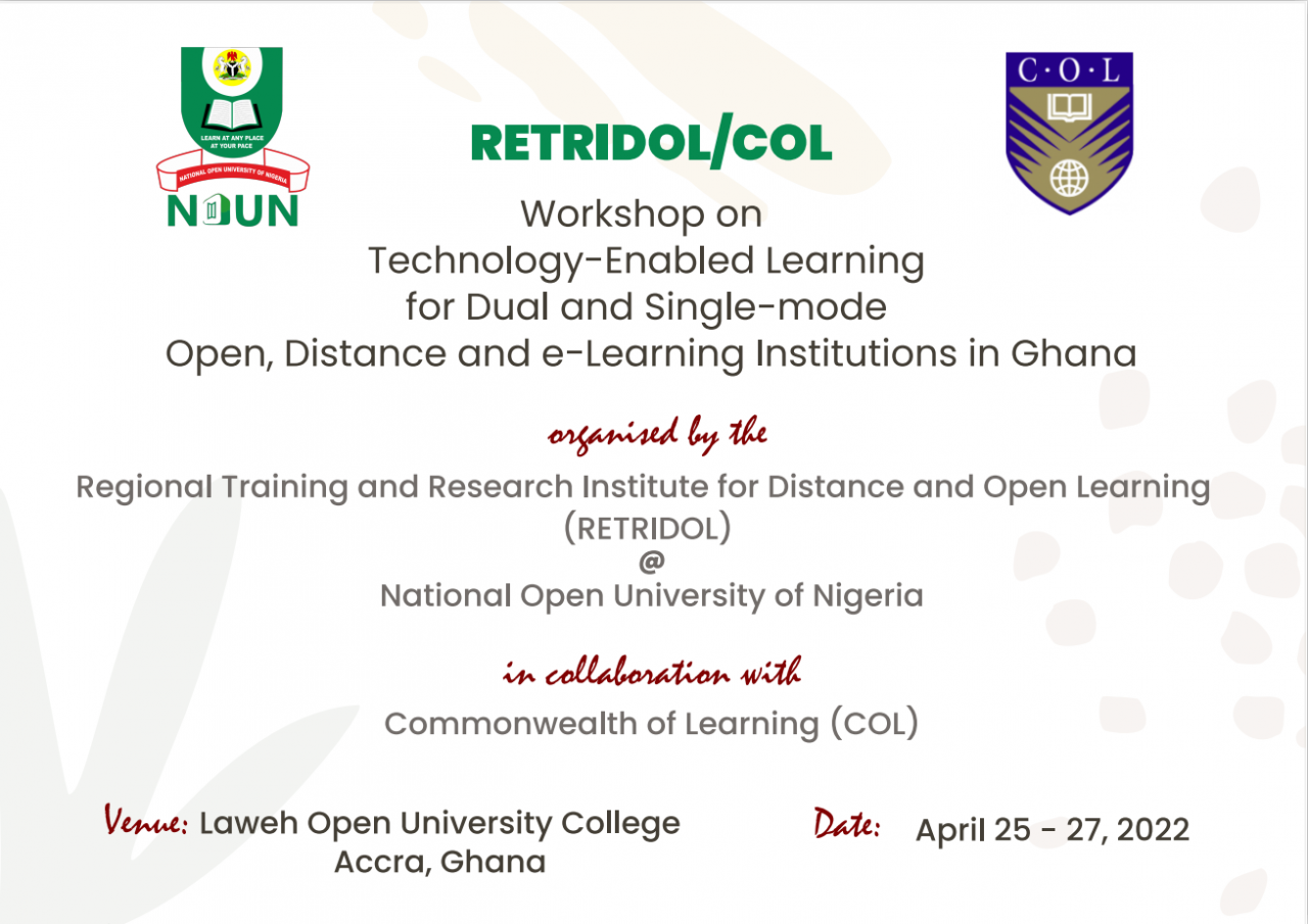 Workshop on Technology-Enabled Learning for Dual and Single-mode Open ...