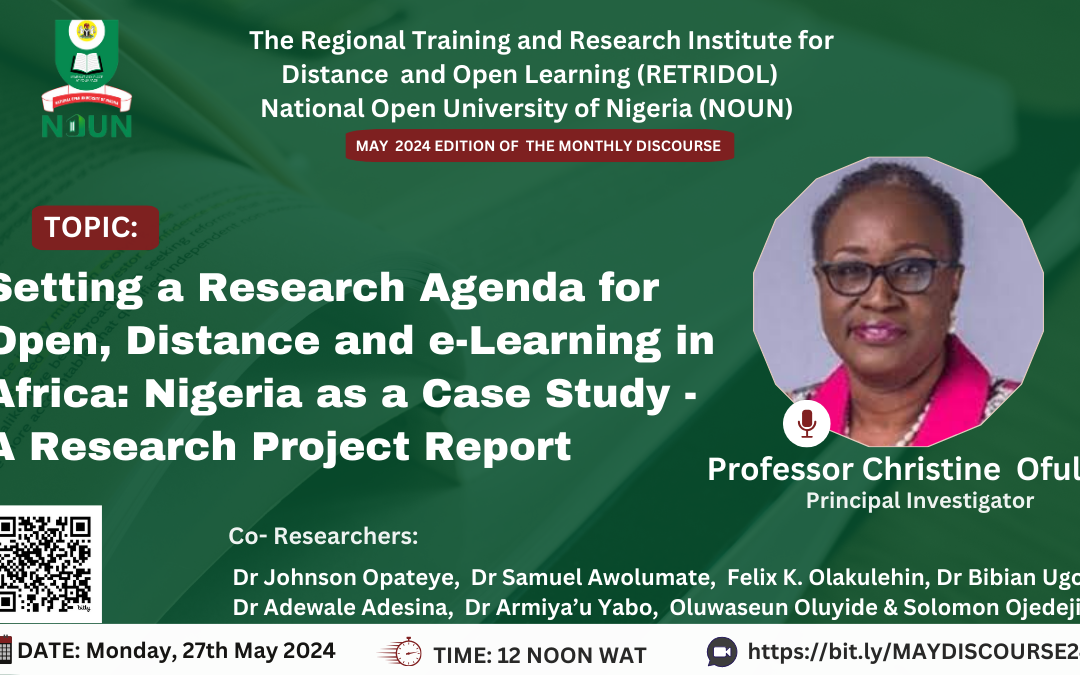 Setting a Research Agenda for Open, Distance and e-Learning in Africa: Nigeria as a Case Study- A Research Project Report