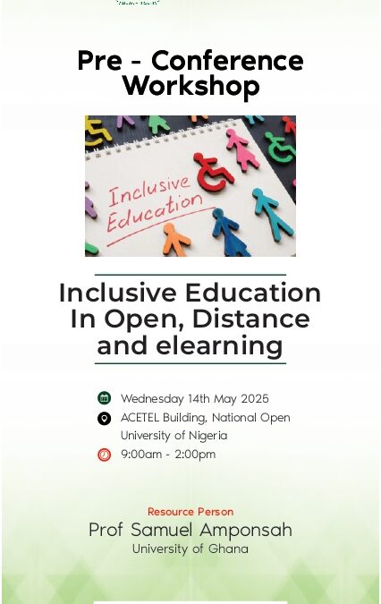 Inclusive Education In Open, Distance and elearning