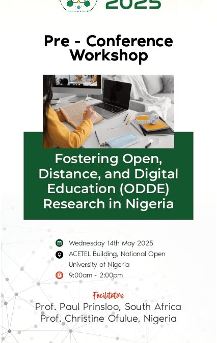 Fostering Open, Distance, and Digital Education (ODDE) Research in Nigeria