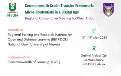 Commonwealth Credit Transfer Framework: Micro-credentials in a Digital Age. Regional Consultative Meeting for West Africa